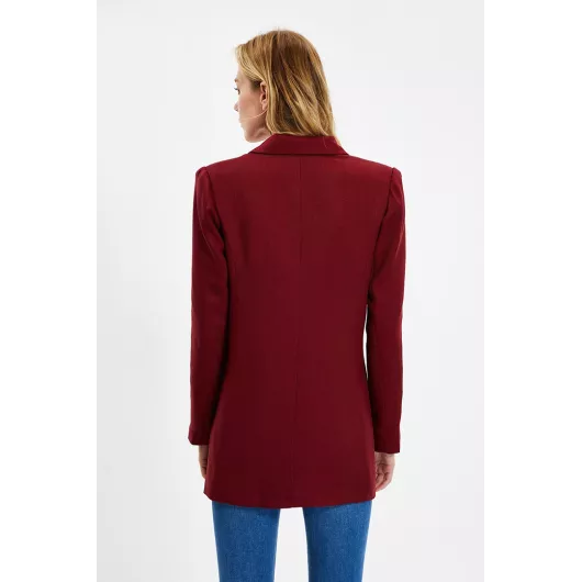 Пиджак TRENDYOLMILLA, Цвет: Бордовый, Размер: 44, изображение 2