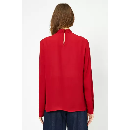 Блузка Koton, Цвет: Красный, Размер: 44, изображение 4