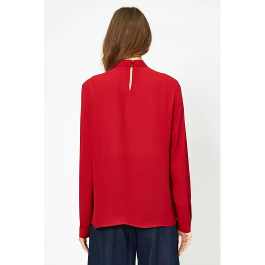 Блузка Koton, Цвет: Красный, Размер: 42, изображение 4