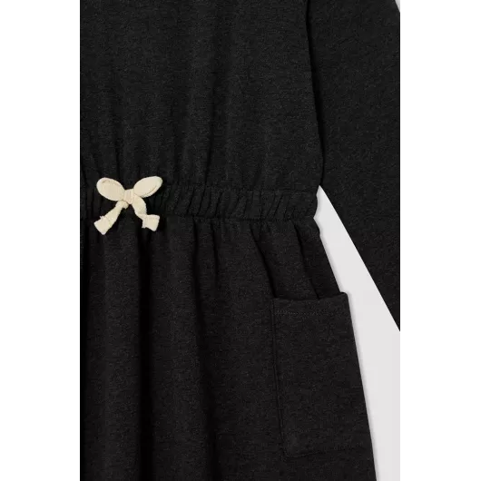 Платье DeFacto, Цвет: Черный, Размер: 7-8 лет, изображение 3