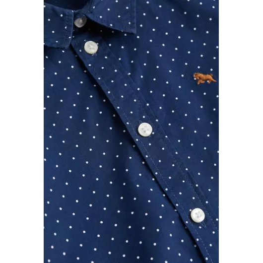 Рубашка H&M, Цвет: Синий, Размер: 3-4 года, изображение 3