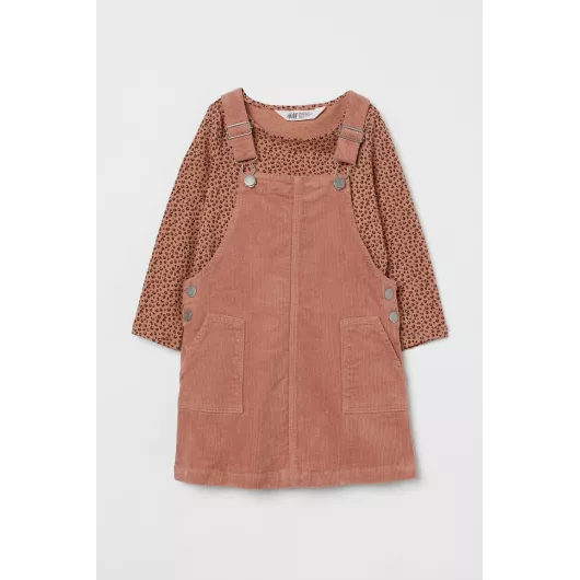Сарафан/кофта H&M, Цвет: Розовый, Размер: 1-2 года, изображение 2