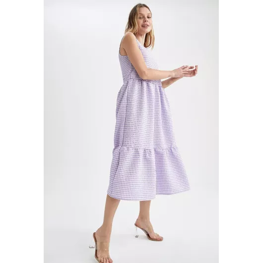 Платье DeFacto, Цвет: Сиреневый, Размер: 40, изображение 6