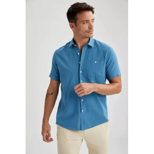 Рубашка DeFacto, Цвет: Голубой, Размер: 5XL, изображение 4
