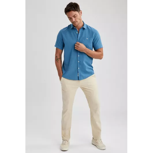 Рубашка DeFacto, Цвет: Голубой, Размер: 5XL, изображение 5