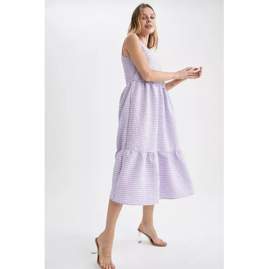 Платье DeFacto, Цвет: Сиреневый, Размер: 38, изображение 6