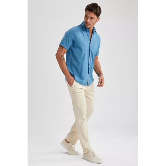 Рубашка DeFacto, Цвет: Голубой, Размер: 5XL, изображение 2