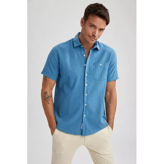 Рубашка DeFacto, Цвет: Голубой, Размер: 5XL