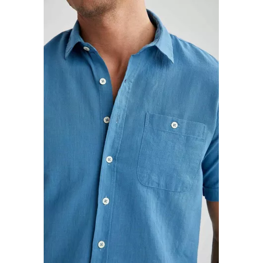 Рубашка DeFacto, Цвет: Голубой, Размер: 5XL, изображение 3