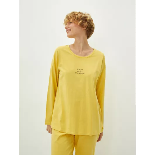 Пижамный комплект LC Waikiki, Цвет: Желтый, Размер: 3XL, изображение 3