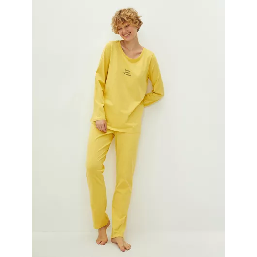Пижамный комплект LC Waikiki, Цвет: Желтый, Размер: 3XL