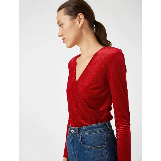 Блузка Koton, Цвет: Красный, Размер: S, изображение 2