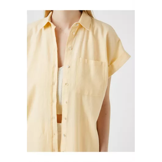 Рубашка Koton, Цвет: Желтый, Размер: 42, изображение 8