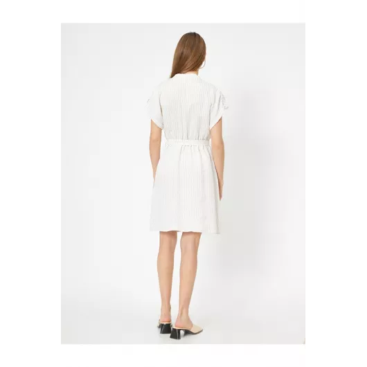 Платье Koton, Цвет: Экрю, Размер: 42, изображение 4
