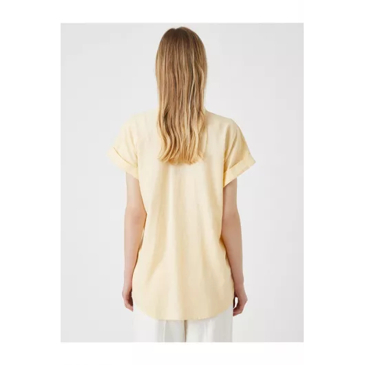 Рубашка Koton, Цвет: Желтый, Размер: 42, изображение 6