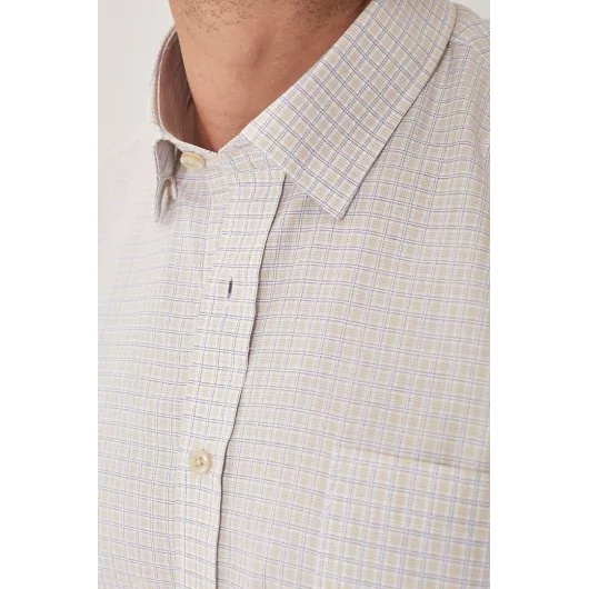 Рубашка ALTINYILDIZ CLASSICS, Цвет: Бежевый, Размер: L, изображение 4