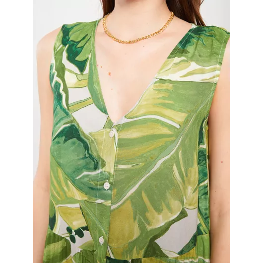 Платье LC Waikiki, Цвет: Зеленый, Размер: 44, изображение 3