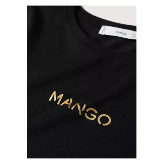 Футболка Mango, Цвет: Черный, Размер: S, изображение 5