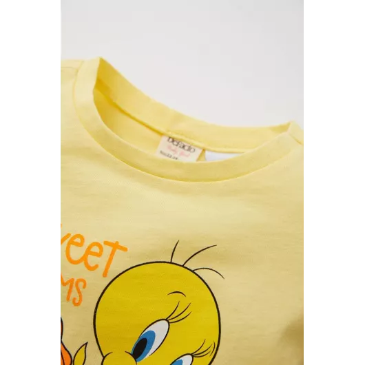 Пижамный комплект DeFacto, Цвет: Желтый, Размер: 9-12 мес., изображение 3