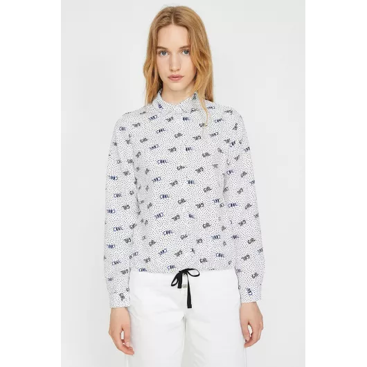 Рубашка Koton, Цвет: Белый, Размер: 36, изображение 3