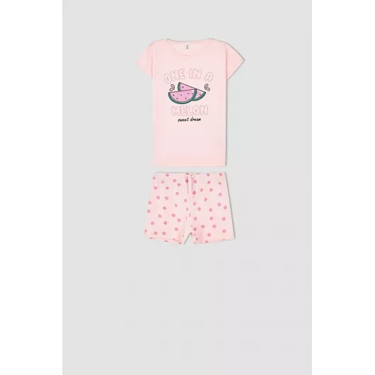 Пижамный комплект DeFacto, Цвет: Розовый, Размер: 7-8 лет