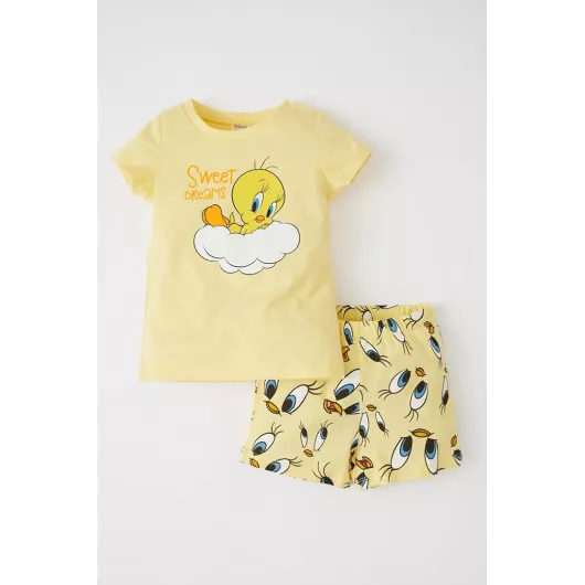 Пижамный комплект DeFacto, Цвет: Желтый, Размер: 3-4 года