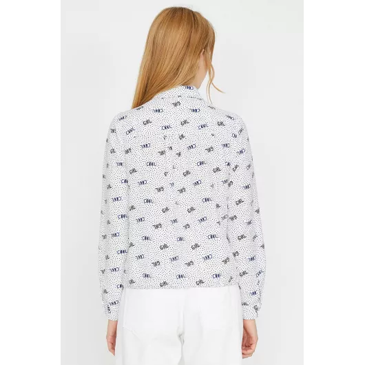 Рубашка Koton, Цвет: Белый, Размер: 36, изображение 4