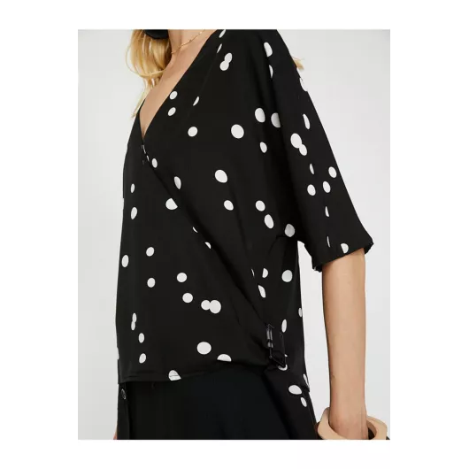 Блузка Koton, Цвет: Черный, Размер: 36, изображение 5