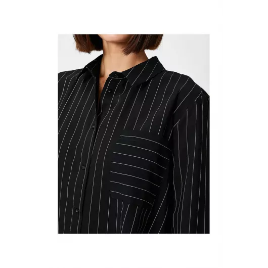 Рубашка Koton, Цвет: Черный, Размер: 40, изображение 5