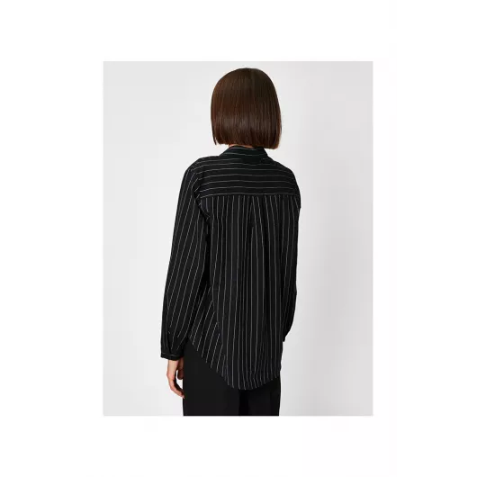 Рубашка Koton, Цвет: Черный, Размер: 40, изображение 4