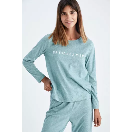 pijama toplumy DeFacto, Reňk: Greenaşyl, Ölçeg: XL, 3 image