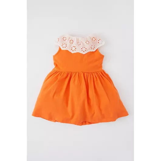Платье DeFacto, Цвет: Оранжевый, Размер: 6-9 мес., изображение 4
