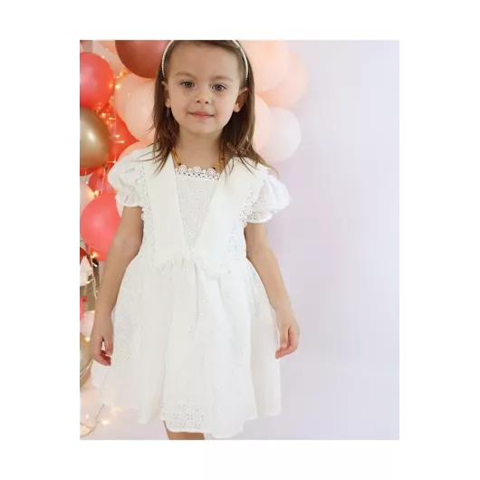 Платье Mininaf, Цвет: Белый, Размер: 1-2 года, изображение 3