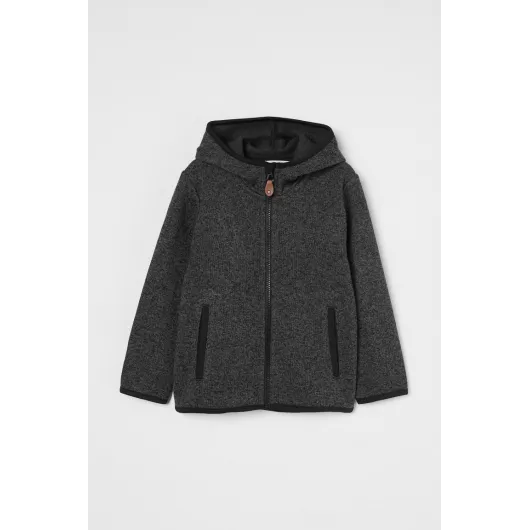 Куртка флисовая H&M, Цвет: Черный, Размер: 8-10 лет