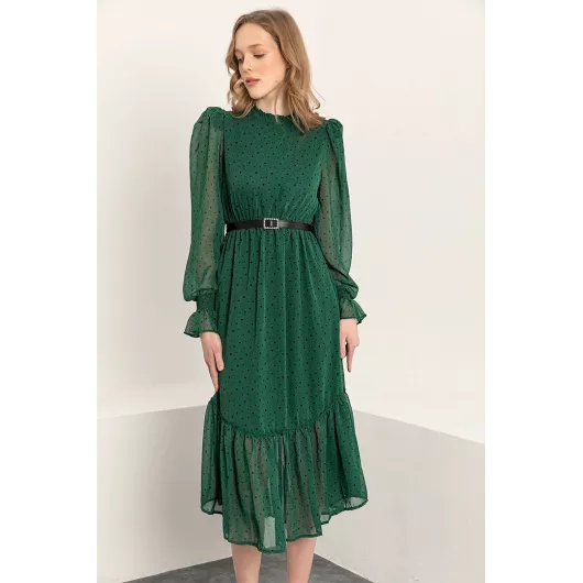 Платье  Kdm Kadın Modası, Цвет: Зеленый, Размер: L, изображение 2