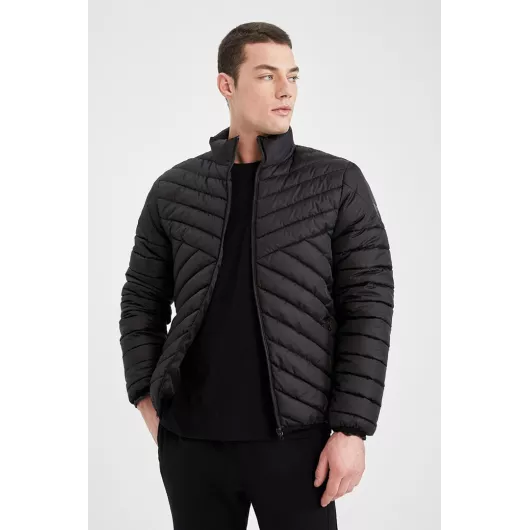 Куртка-бомбер DeFacto, Цвет: Черный, Размер: XL, изображение 3