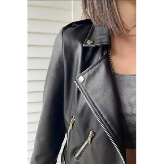 Biker jacket Crep Tekstil, Color: Черный, Size: XXL, 2 image