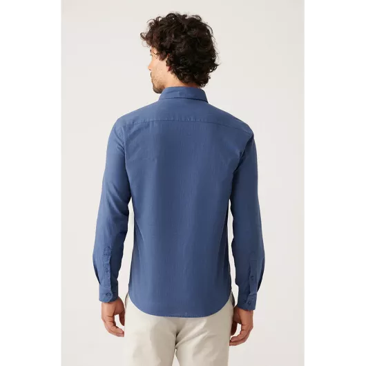 Shirt AVVA, Color: Blue, Size: XL, 4 image