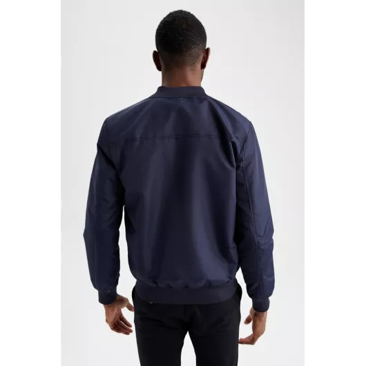 Куртка-бомбер DeFacto, Цвет: Синий, Размер: XL, изображение 5