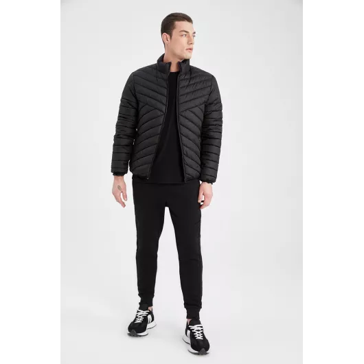 Куртка-бомбер DeFacto, Цвет: Черный, Размер: 2XL, изображение 2