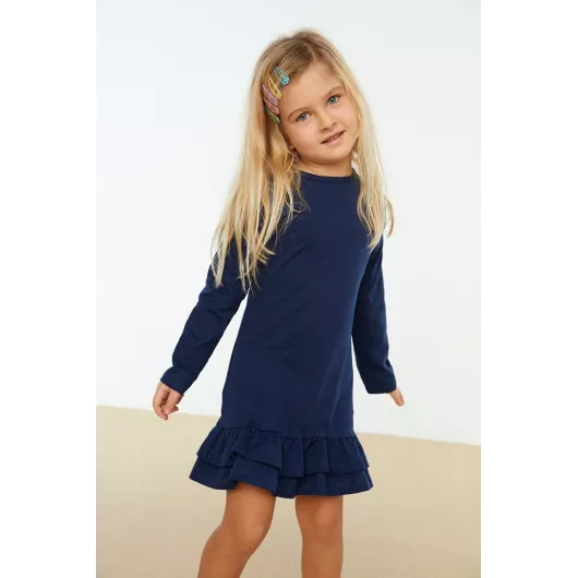 Платье, Цвет: Синий, Размер: 4-5 лет