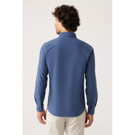 Рубашка AVVA, Цвет: Синий, Размер: XL, изображение 4