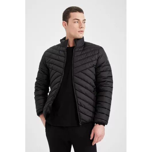 Куртка-бомбер DeFacto, Цвет: Черный, Размер: 2XL, изображение 3