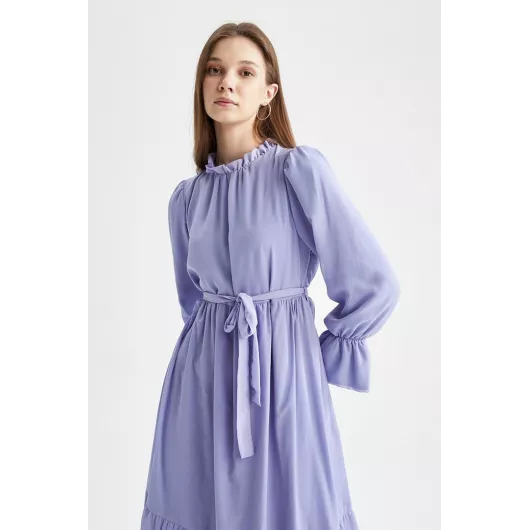 Платье DeFacto, Цвет: Сиреневый, Размер: 40, изображение 3