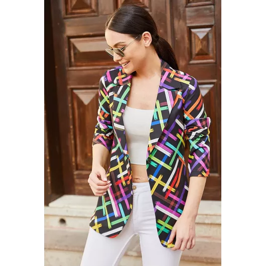 Женский пиджак с подкладкой Armonika, Цвет: Разноцветный, Размер: L