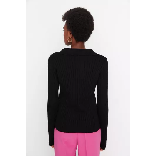 Трикотажный свитер TRENDYOLMILLA, Цвет: Черный, Размер: S, изображение 5