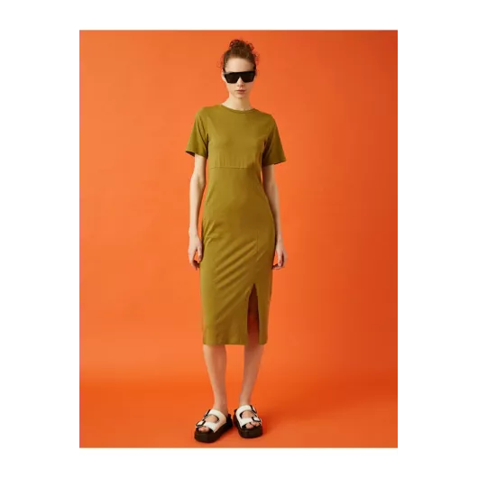 Платье Koton, Цвет: Зеленый, Размер: S, изображение 3