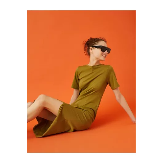 Платье Koton, Цвет: Зеленый, Размер: S
