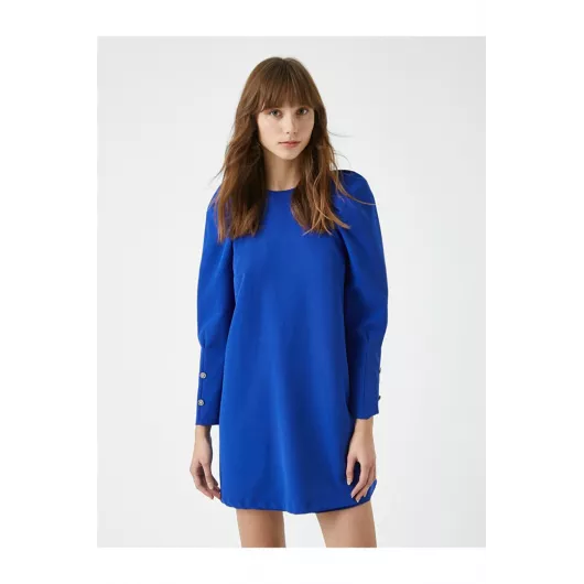 Платье Koton, Цвет: Синий, Размер: 36, изображение 2