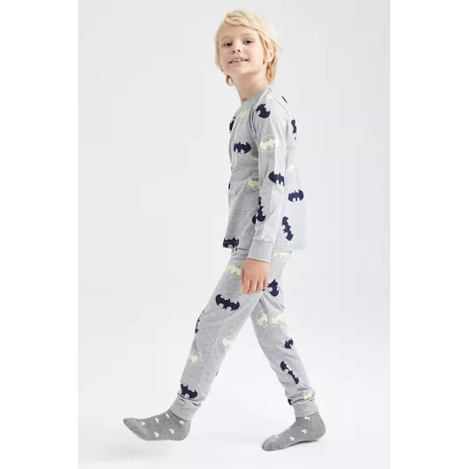 Пижамный комплект DeFacto, Цвет: Серый, Размер: 11-12 лет, изображение 3
